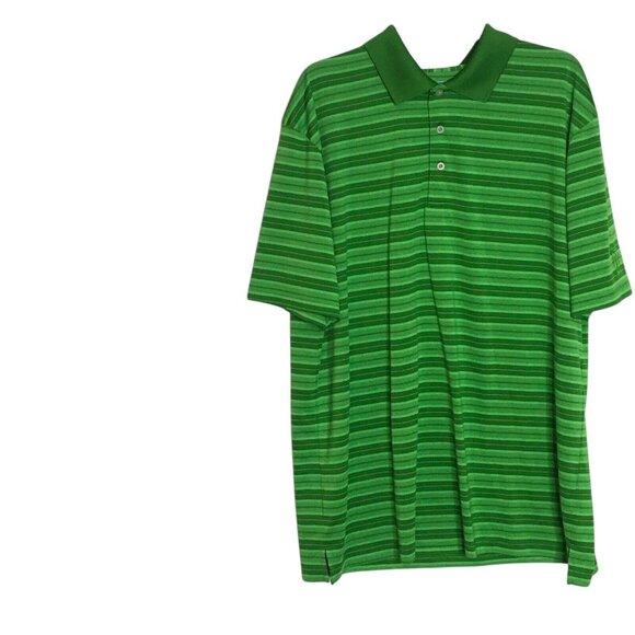 PGA Tour Airflux Men's XXL Short Sleeve Golf Polo Shirt Green - Picture 1 of 10